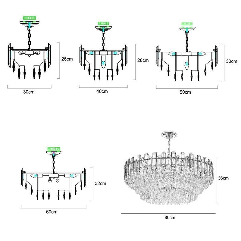 European Pendant Light Modern K9 Crystal Lighting