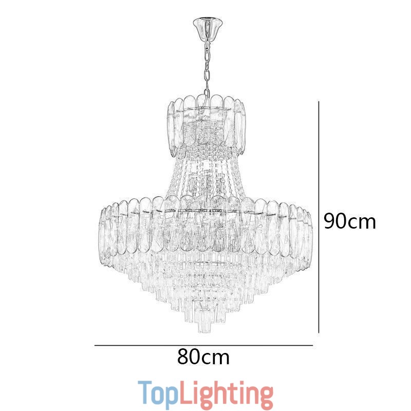 European Crystal Pendant Light Contemporary Ceiling Lamp