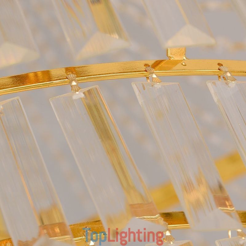 European Crystal Pendant Light Contemporary Ceiling Lamp