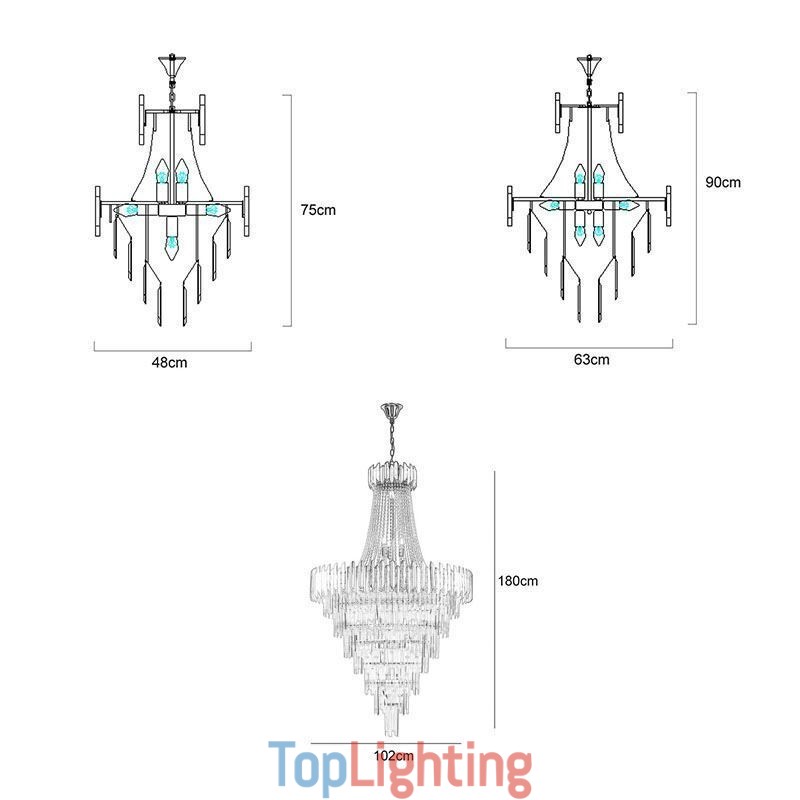 Gorgeous Pendant Light Crystal Ceiling Light Fixture