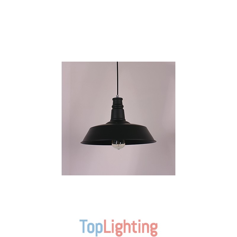 Black Modern Pendant Light in Circle Featured Lampshade