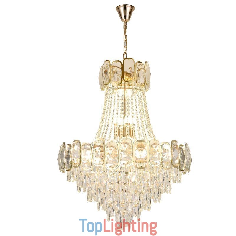 Modern Crystal Pendant Light Round Ceiling Lighting Fixture
