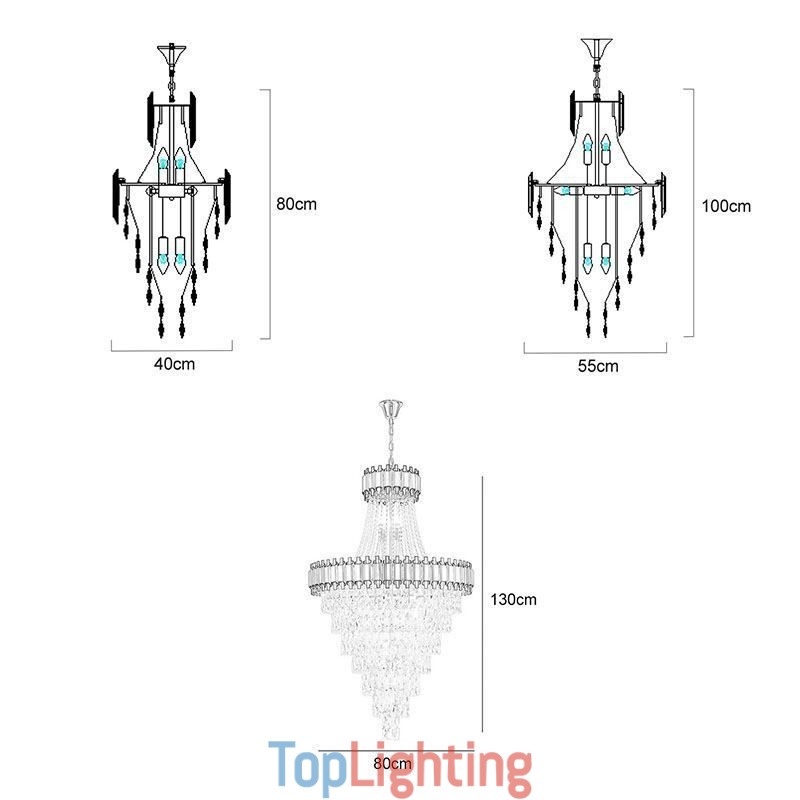 Luxurious Gold Pendant Light Crystal Ceiling Light Fixture