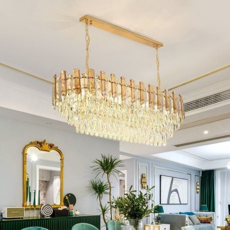 Modern Crystal Pendant Light Oval Ceiling Light Fixture Modern Crystal Pendant Light Oval Ceiling Light Fixture