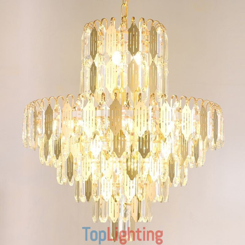 Modern Crystal Pendant Light Contemporary Ceiling Lamp