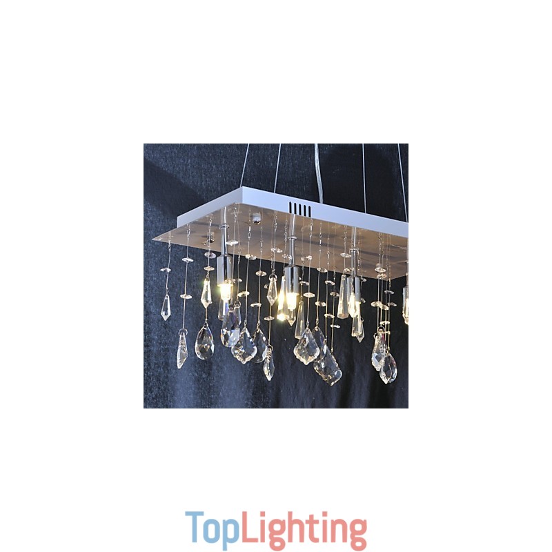 Traditional Classic Crystal Chrome Metal Chandelier