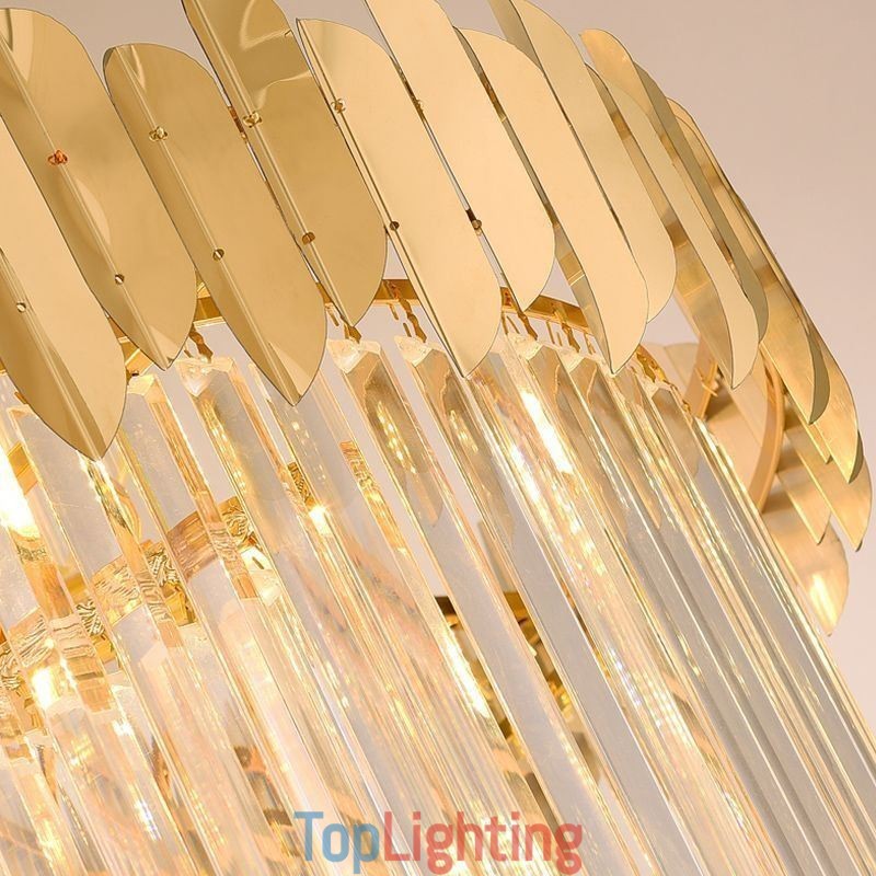 European Pendant Light Crystal Hanging Light Stairs Foyerway