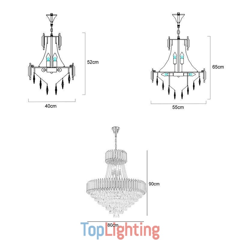 Modern Crystal Pendant Lighting Round Ceiling Lamp Hanging Lights