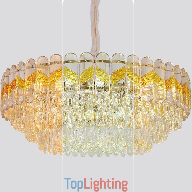 Luxury Pendant Light Crystal Ceiling Lighting Fixture 9 12 16 Lights