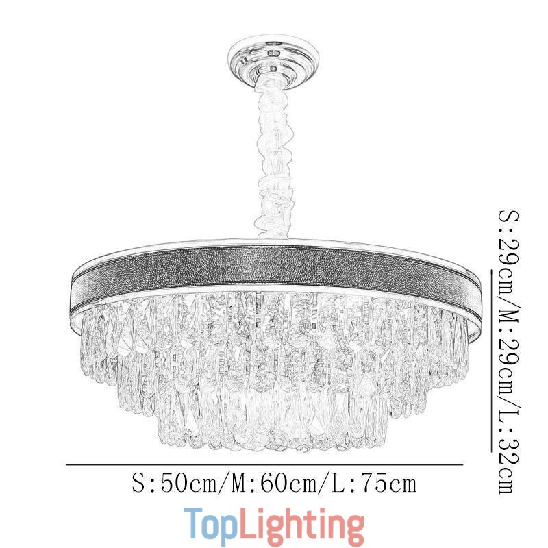 Modern Pendant Light Crystal Ceiling Light 9 12 16 Lights