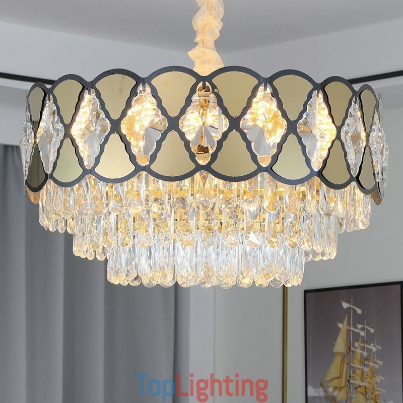 Crystal Pendant Light Modern Lacy Ceiling Light Fixtures