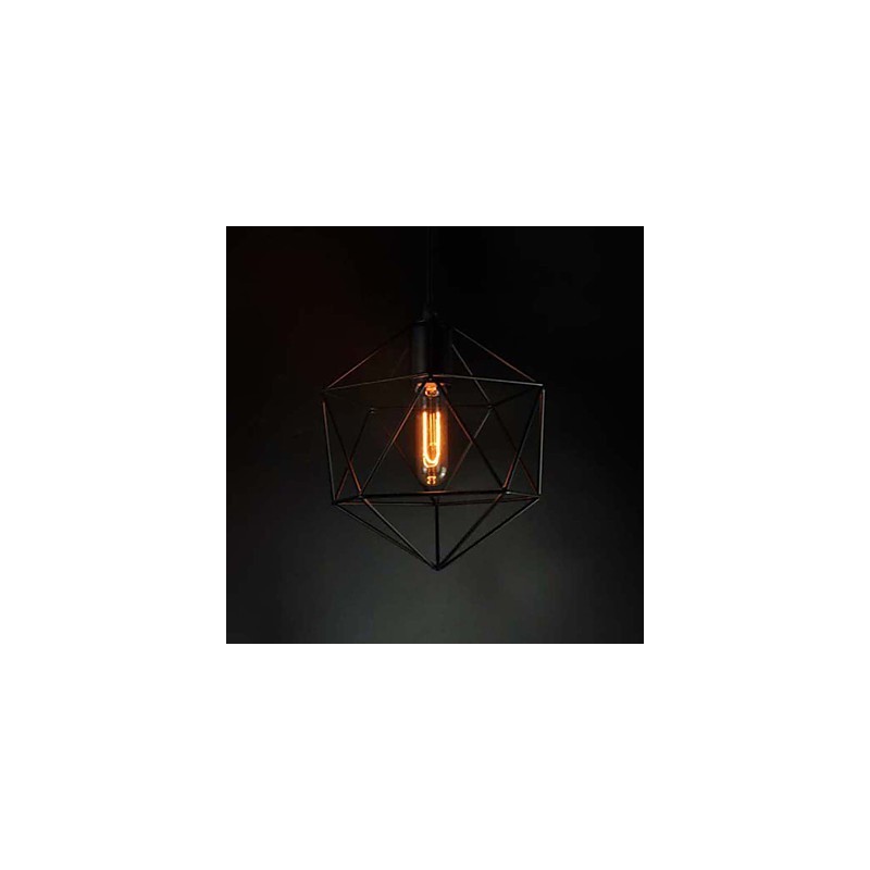 Europe Style Vintage Chandelier for in Diamond Shape Black