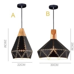 Industrial Retro Vintage Hanging Light Hollow Lampshade