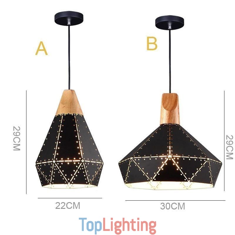 Industrial Retro Vintage Hanging Light Hollow Lampshade