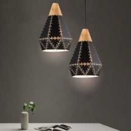 Industrial Retro Vintage Hanging Light Hollow Lampshade