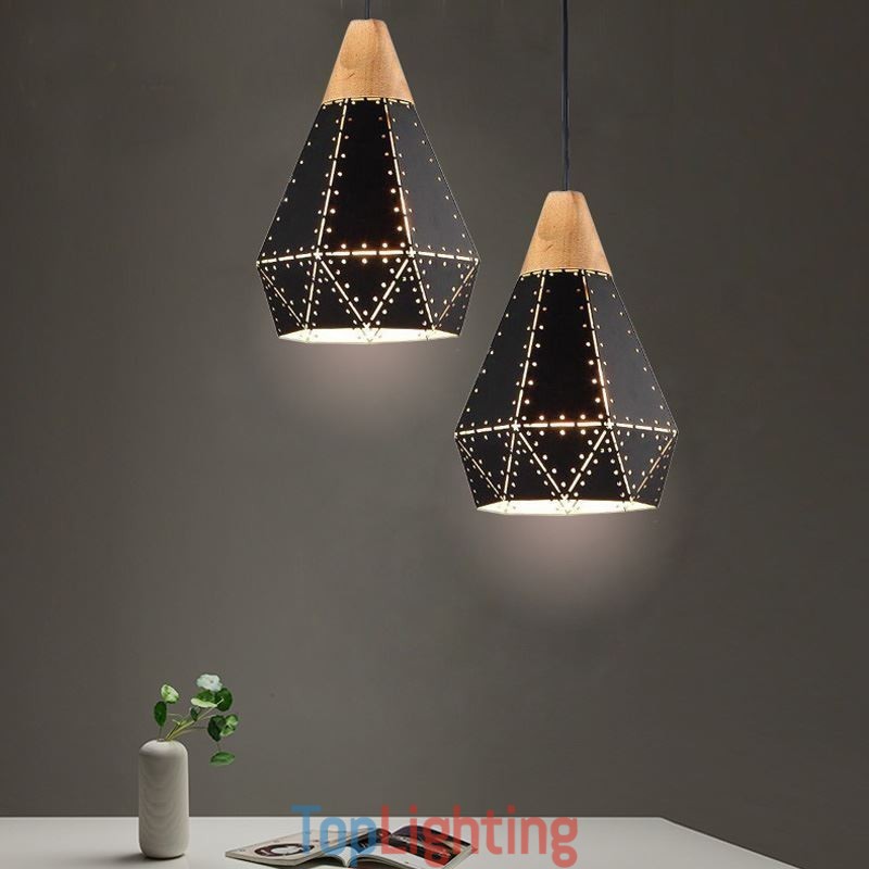 Industrial Retro Vintage Hanging Light Hollow Lampshade