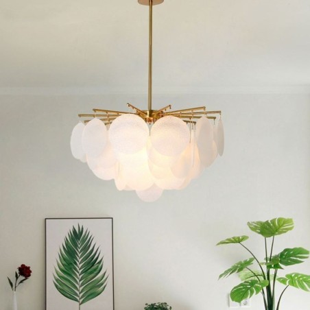 Modern 6 Light Hanging Light Pendant Light With Glass Shape Modern 6 Light Hanging Light Pendant Light With Glass Shape