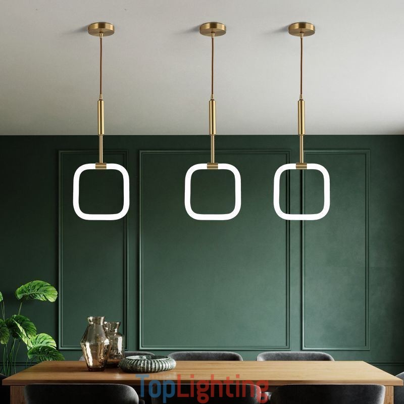 Modern Simple Pendant Light Brass Ceiling Light