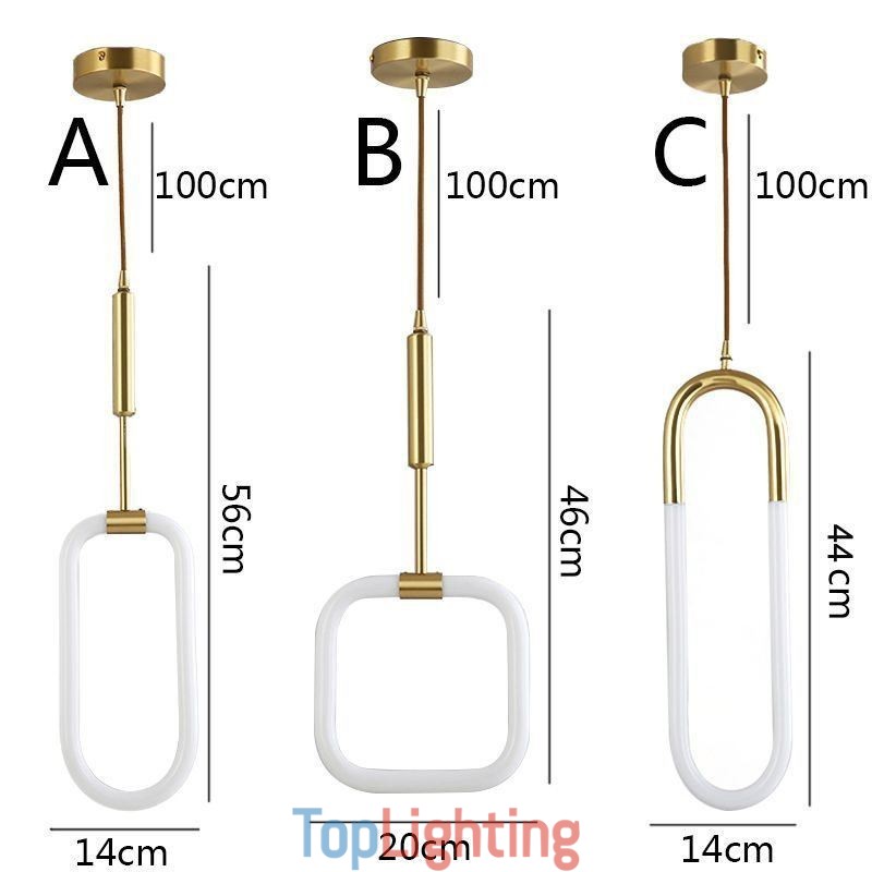 Modern Simple Pendant Light Brass Ceiling Light