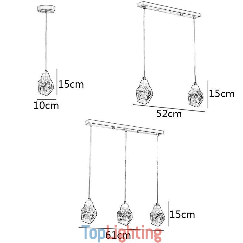 Mini Simple Crystal Ball Light Hanging Light Ceiling Light