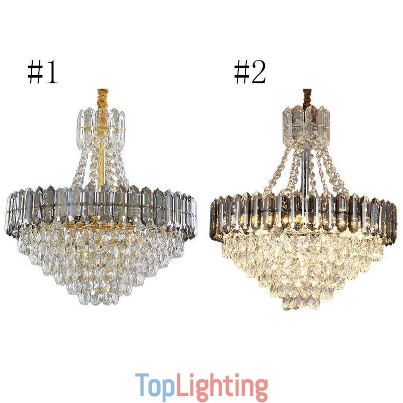 Crystal Pendant Light Conical Hanging Lighting Fixture Light