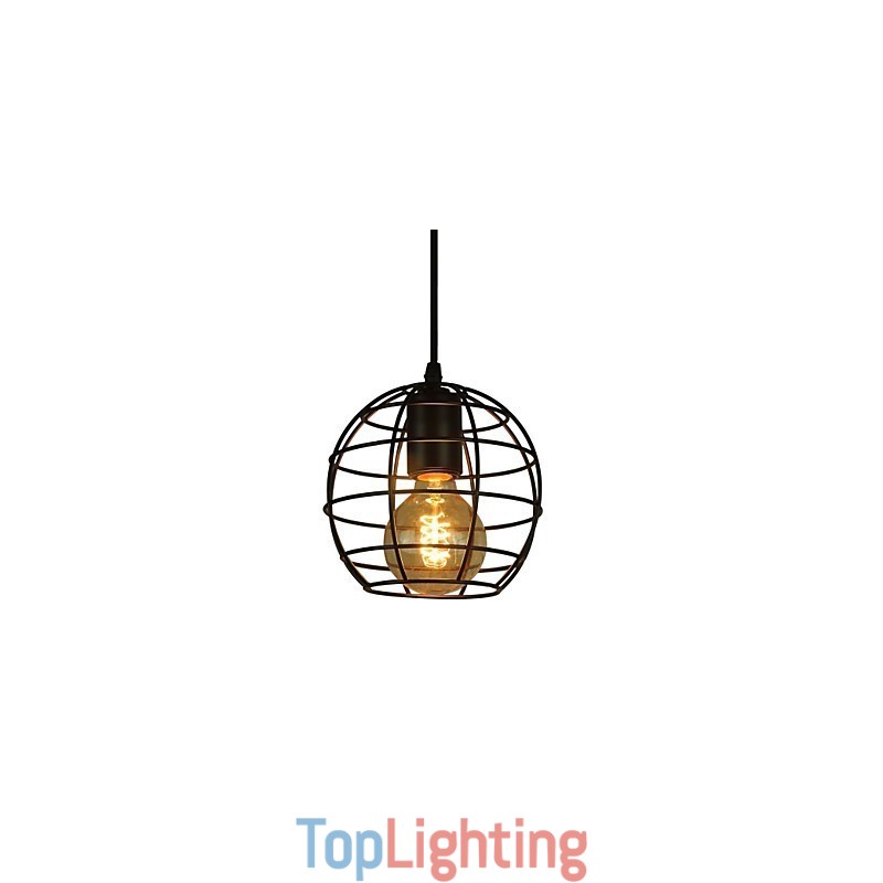 Globe Shape Europe Style Vintage Chandelier for Black Pendant Light