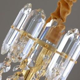 Crystal Pendant Light Conical Hanging Lighting Fixture Light