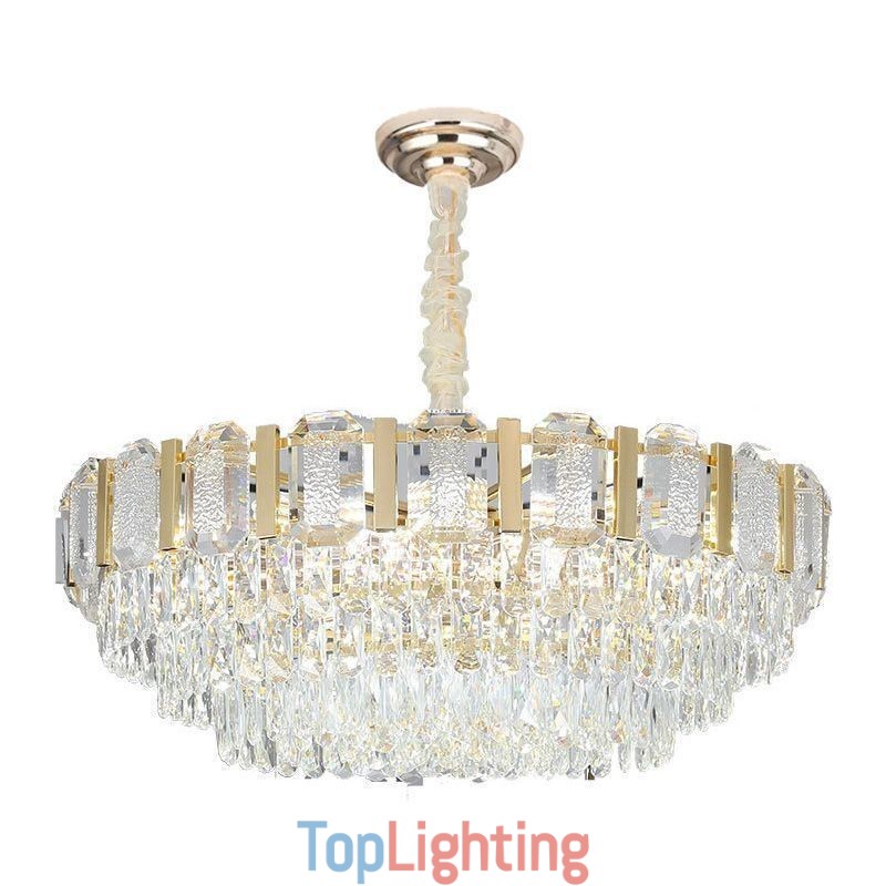 Crystal Pendant Light Round Ceiling Light Fixture