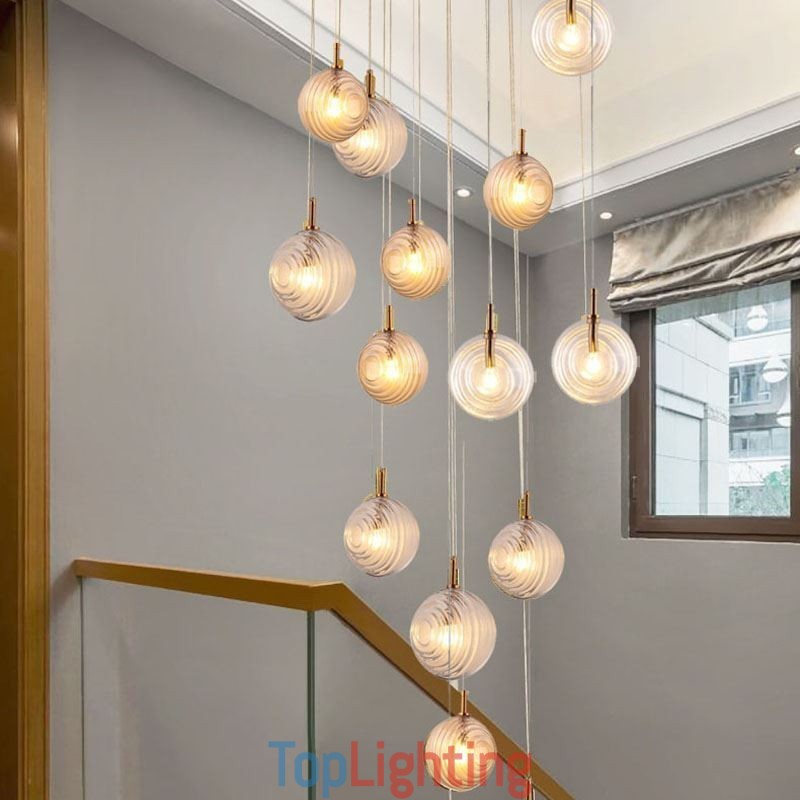 Glass Pendant Light Creative Decorative Glass Globe Loft