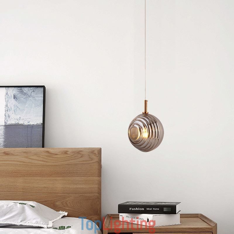 Glass Pendant Light Creative Decorative Glass Globe Loft