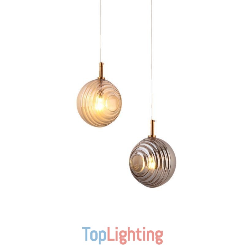 Glass Pendant Light Creative Decorative Glass Globe Loft