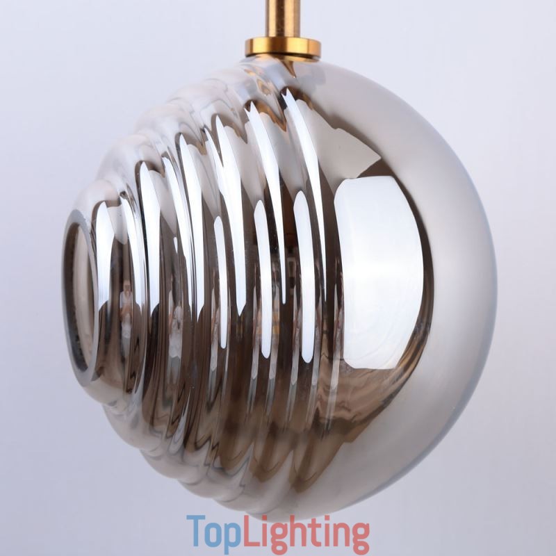 Glass Pendant Light Creative Decorative Glass Globe Loft