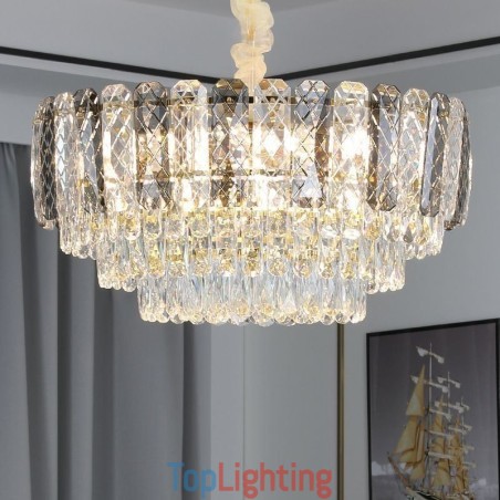 European Pendant Light Crystal Round Ceiling Light European Pendant Light Crystal Round Ceiling Light