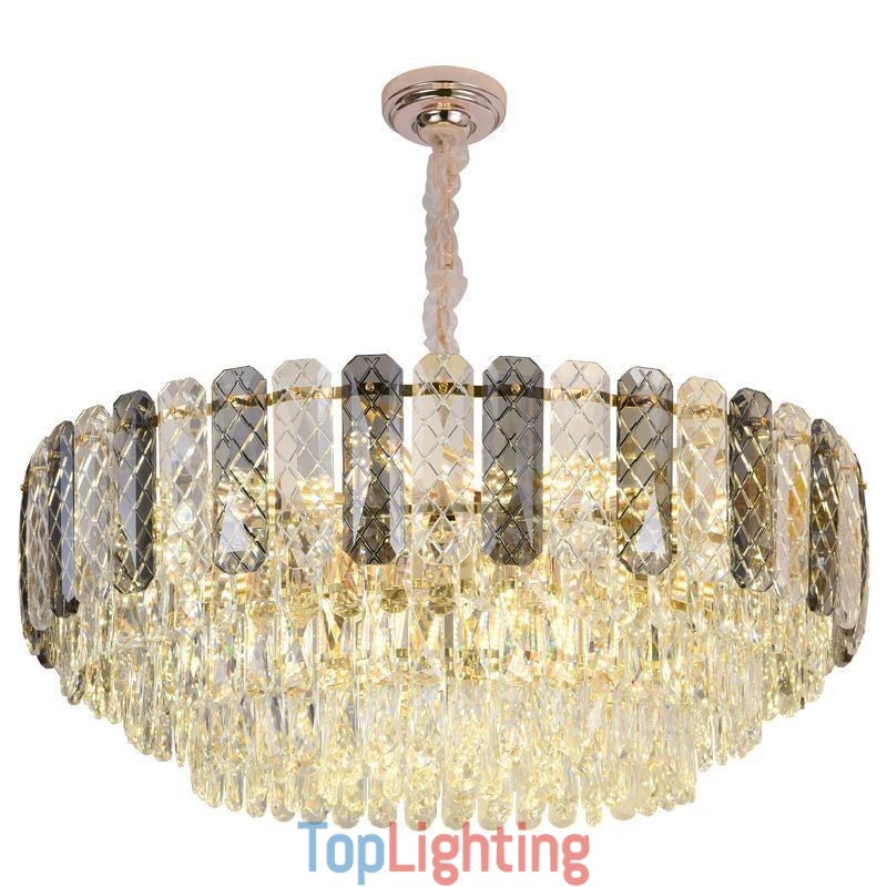 European Pendant Light Crystal Round Ceiling Light