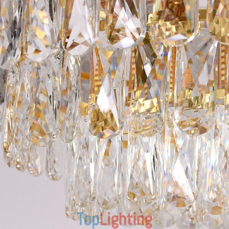 European Pendant Light Crystal Round Ceiling Light