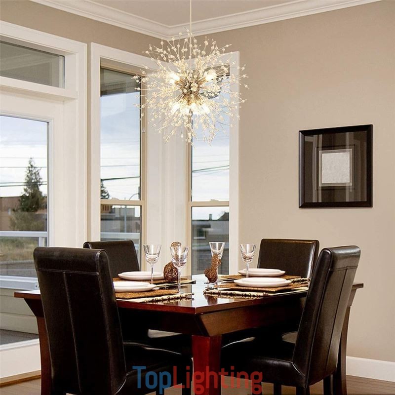 Firework Chandelier 8 Lights Dandelion Pendant Light