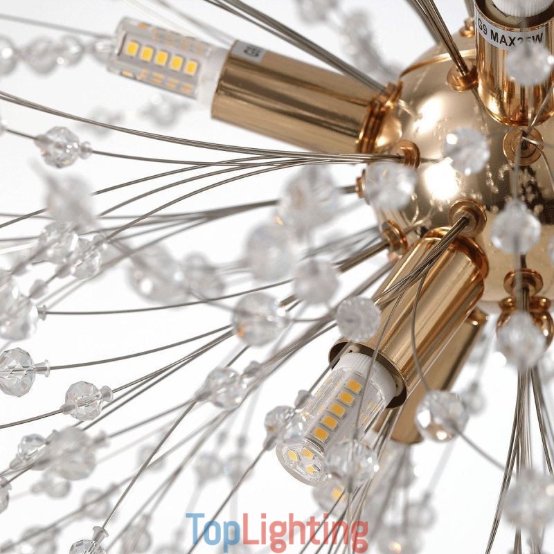 Firework Chandelier 8 Lights Dandelion Pendant Light