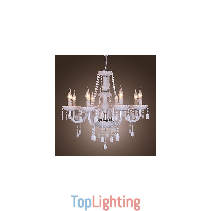 Rustic Lodge Crystal Electroplated Crystal Chandelier