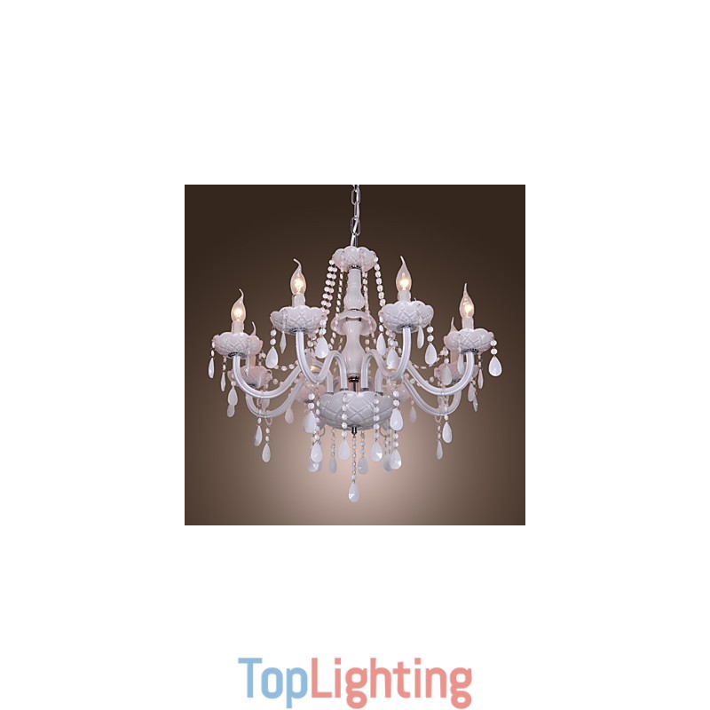 Rustic Lodge Crystal Electroplated Crystal Chandelier