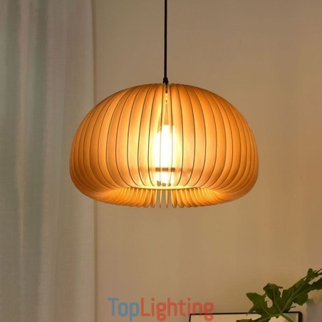 Retro Style Pendant Light Basswood Pumpkin Pendant Lamp Retro Style Pendant Light Basswood Pumpkin Pendant Lamp