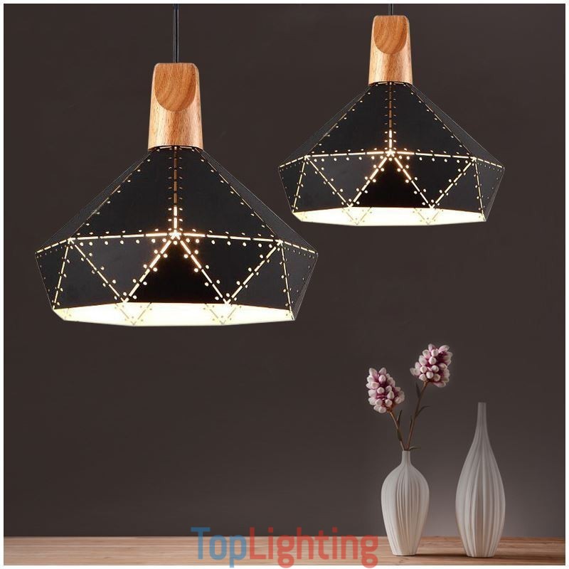 Industrial Retro Vintage Hanging Light Hollow Lampshade