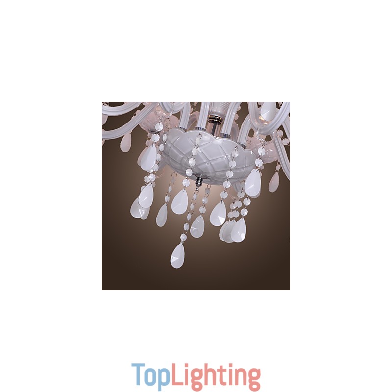Rustic Lodge Crystal Electroplated Crystal Chandelier