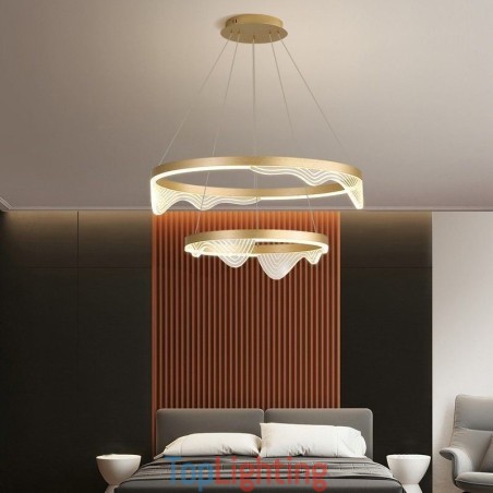 Golden Wave Ripple Pendant Light Ceiling Light 2 Light Golden Wave Ripple Pendant Light Ceiling Light 2 Light
