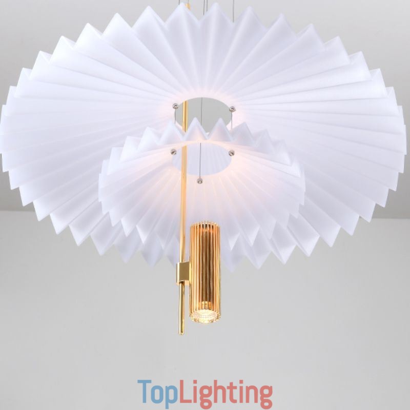 Modern Pleated Pendant Light Acrylic Decorative Lighting
