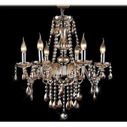 Modern Contemporary Traditional Classic Vintage Crystal Electroplated Glass Chandelier