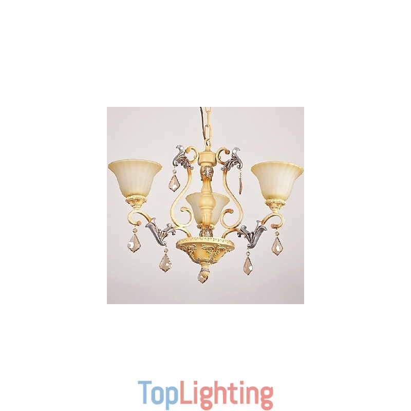 Traditional Classic Crystal Painting Chandelier