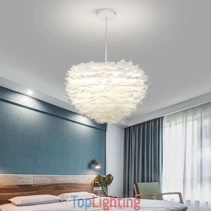 Pretty Feather Decorative Pendant Light Fixture