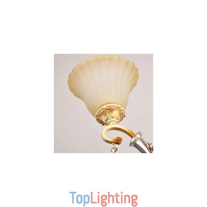 Traditional Classic Crystal Painting Chandelier