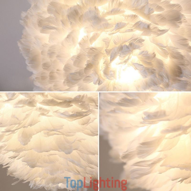 Pretty Feather Decorative Pendant Light Fixture