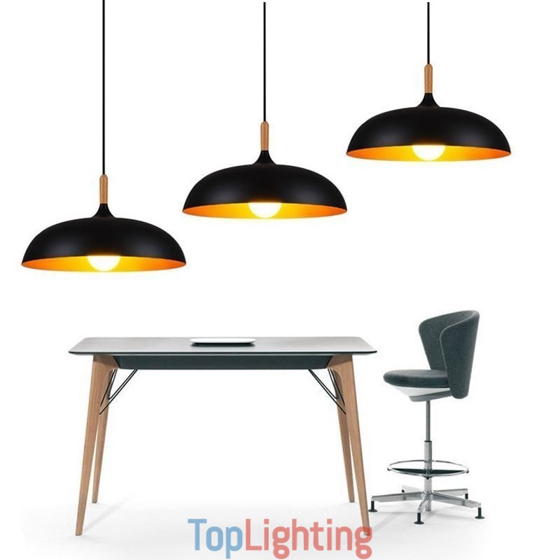 Modern Pendant Light Minimalist Decorative Light Fixture Black White